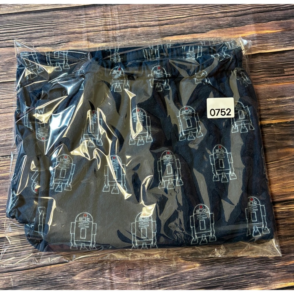 Star Wars Pajama Pants Mens 2XL Blue R2D2 Lounge Sleepwear Disney Store - Picture 11 of 11